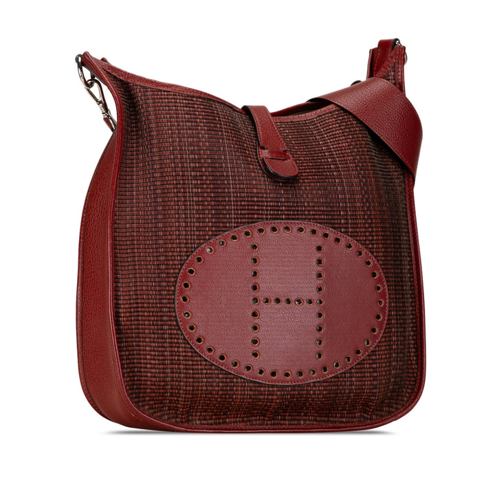 Top quality Hermes Toile Evelyn GM Shoulder Bag
