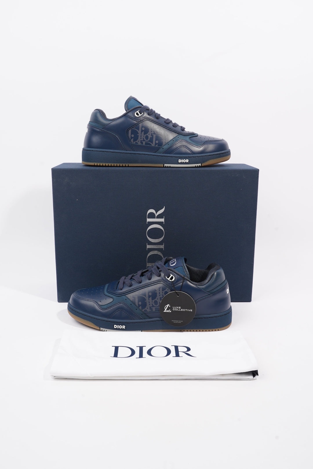 Christian Dior B27 Low-top Navy Leather EU 42 UK 8