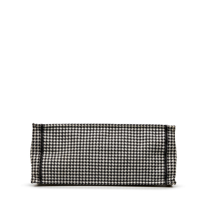 Top quality Dior Book Tote Houndstooth Embroidered Bicolor Canvas