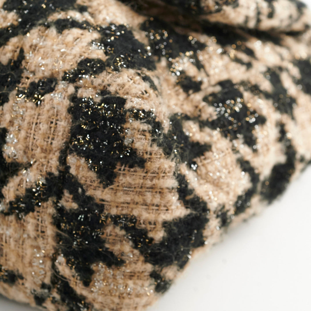 Top Quality Chanel 19 Maxi Tweed Bag Beige/Black 28 Series