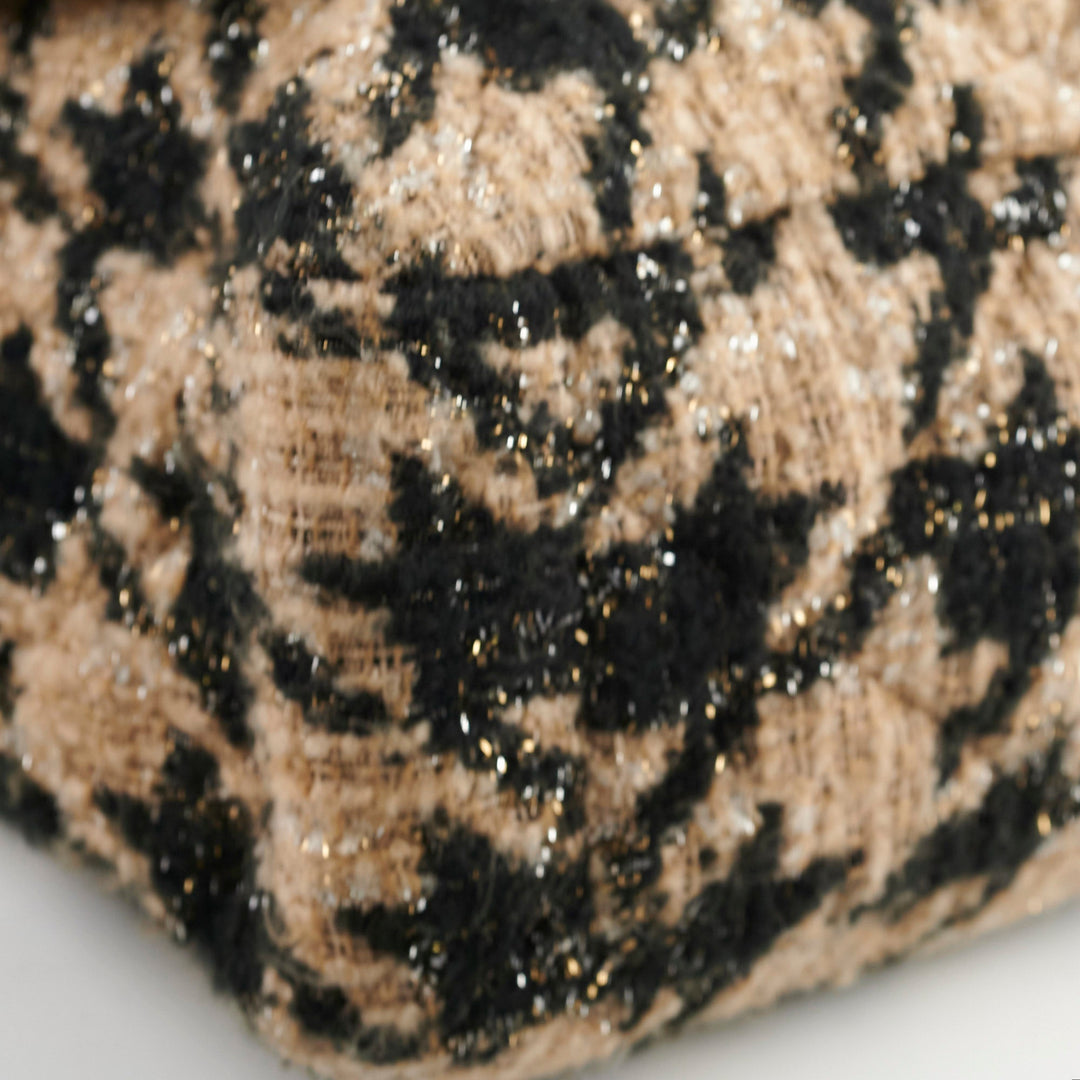 Top Quality Chanel 19 Maxi Tweed Bag Beige/Black 28 Series