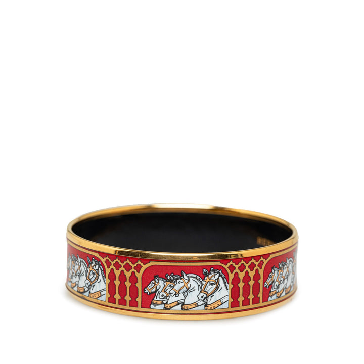 Top quality Hermes Wide Enamel Bangle Costume Bracelet