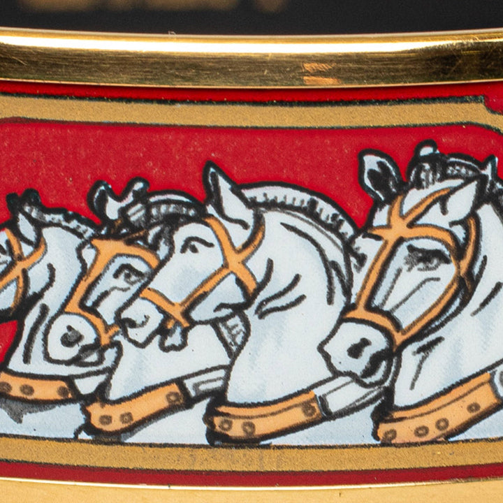 Top quality Hermes Wide Enamel Bangle Costume Bracelet
