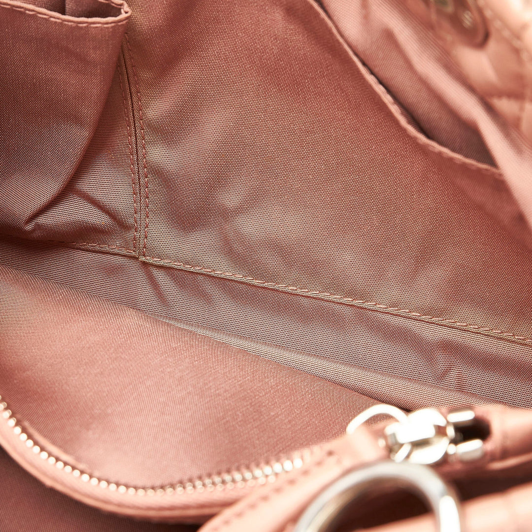 Top quality Dior Lady Top quality Dior Soft Shopper Pink Cannage Quilted Leather