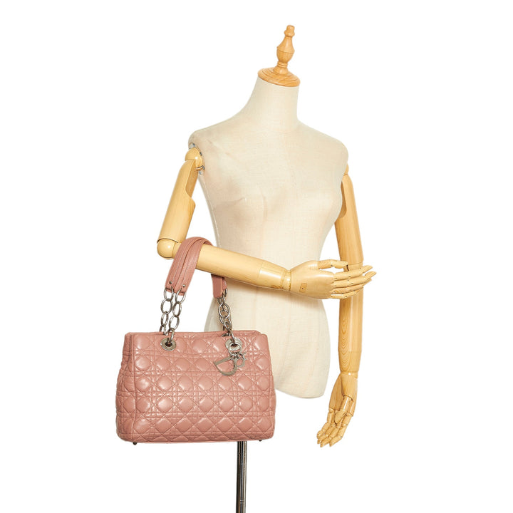 Top quality Dior Lady Top quality Dior Soft Shopper Pink Cannage Quilted Leather