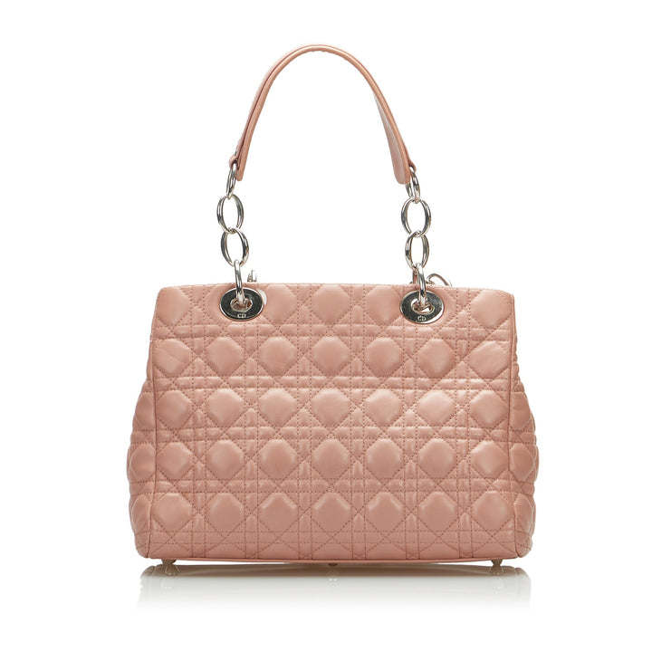 Top quality Dior Lady Top quality Dior Soft Shopper Pink Cannage Quilted Leather