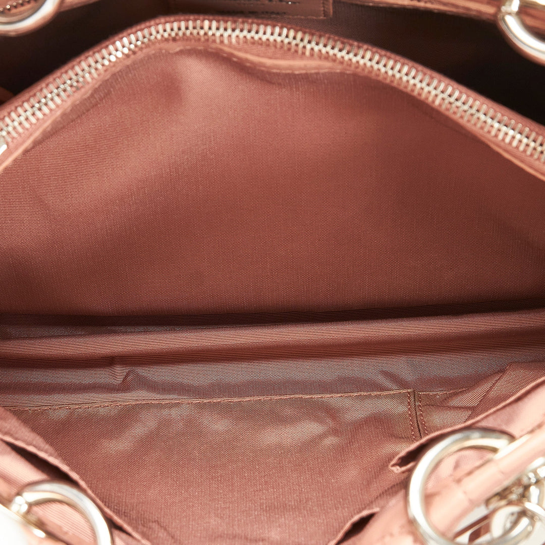 Top quality Dior Lady Top quality Dior Soft Shopper Pink Cannage Quilted Leather