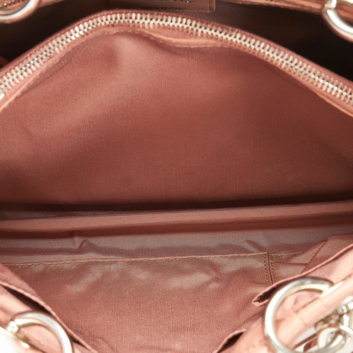 Top quality Dior Lady Top quality Dior Soft Shopper Pink Cannage Quilted Leather