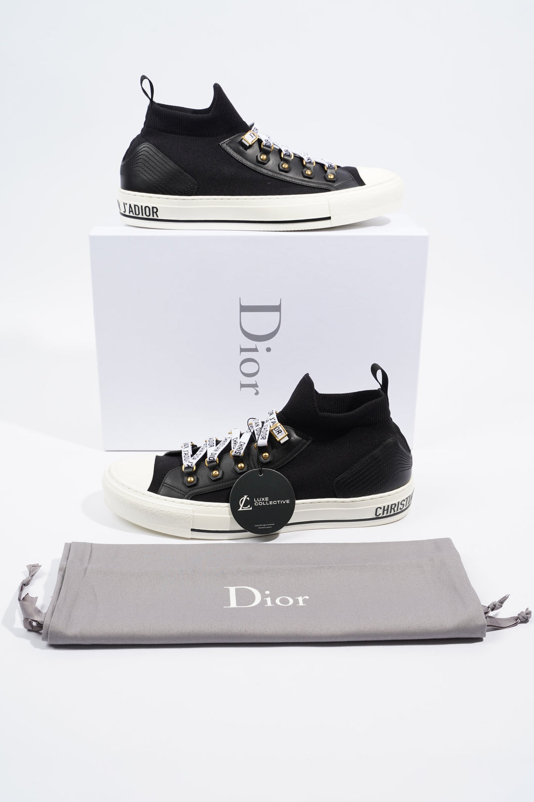 Christian Dior WALK'N' Black / White Cotton EU 42 UK 8