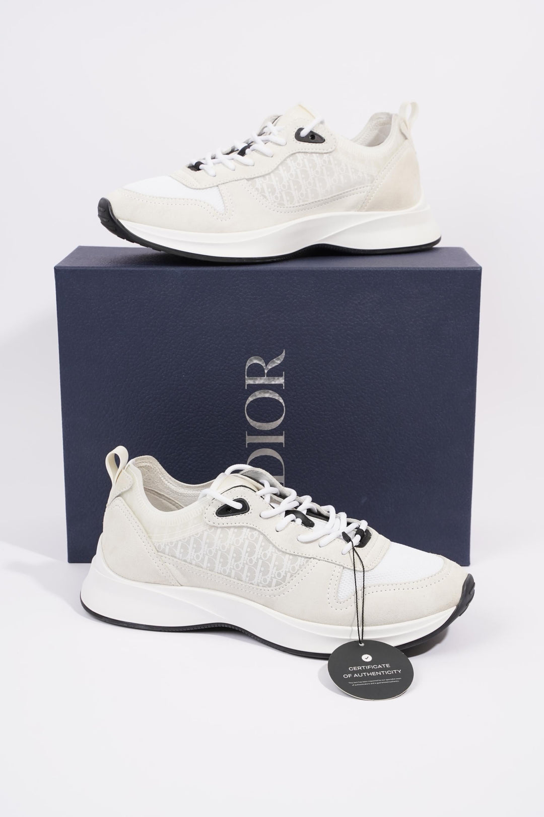 Christian Dior B25 White / Black Mesh EU 42.5 UK 8.5
