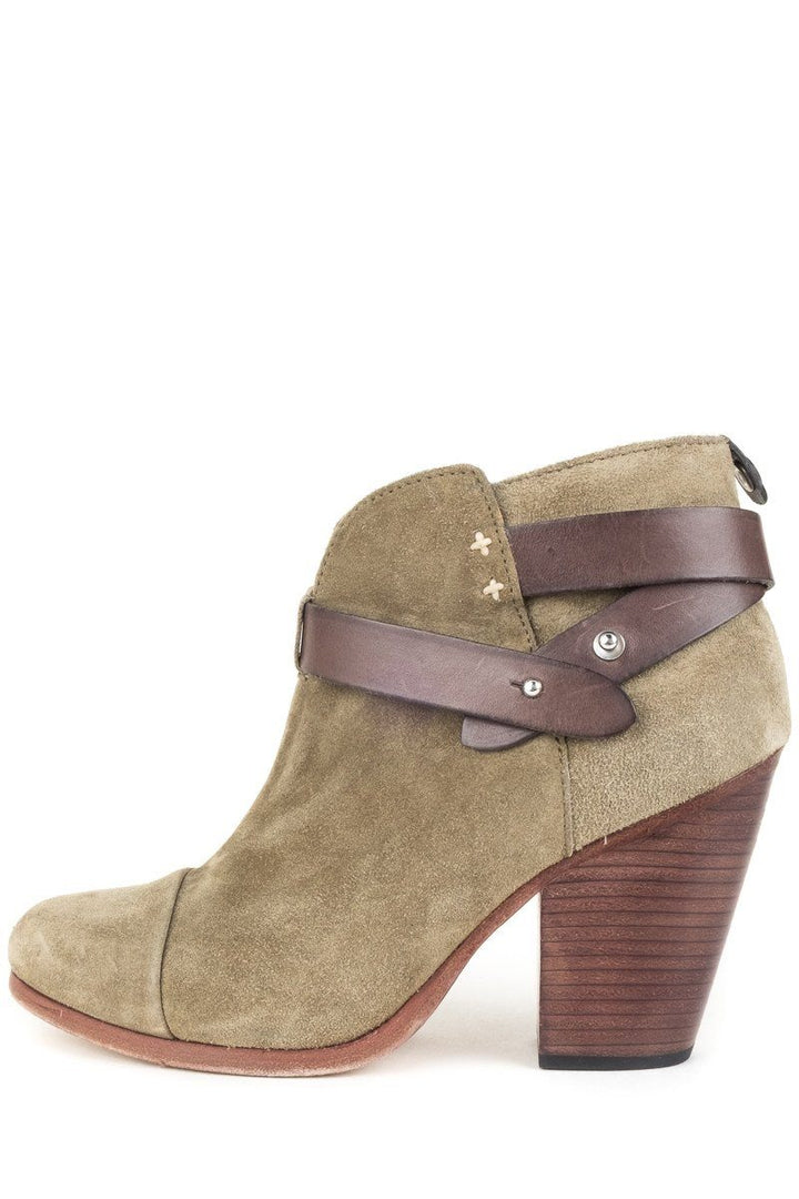 Rag & Bone Olive Suede 'Harrow' Booties 36.5