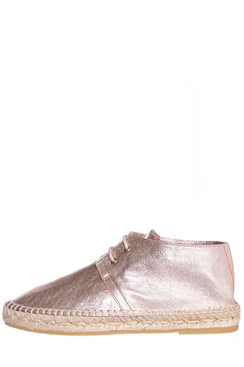 Robert Clergerie Metallic Leather Espadrille SZ 37