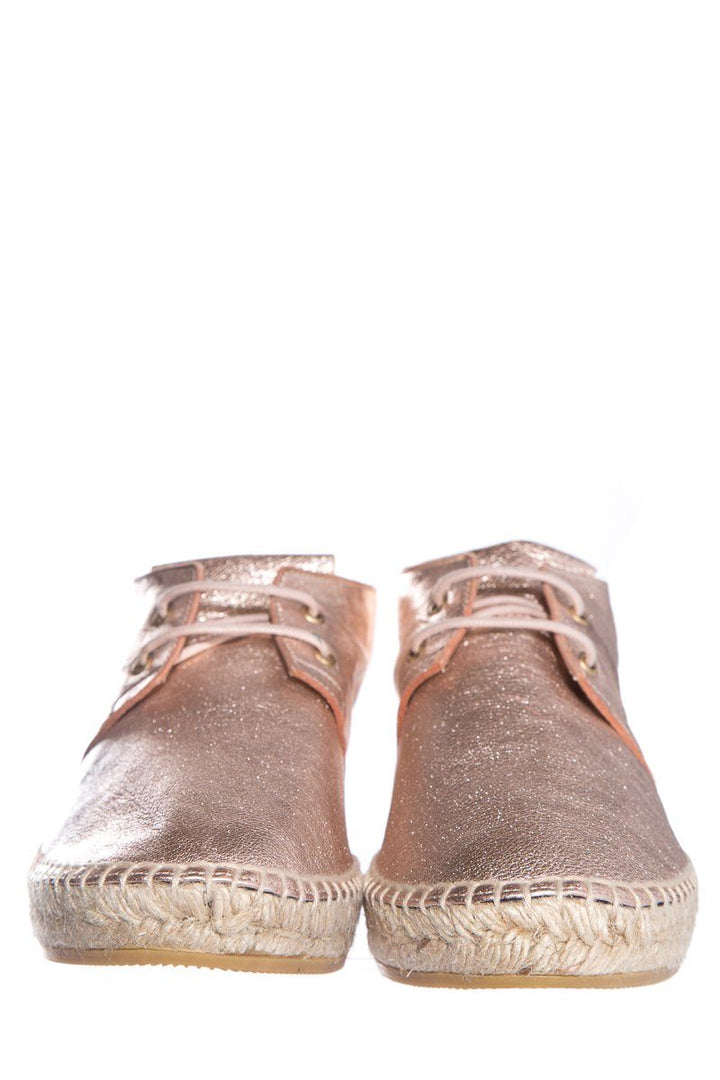 Robert Clergerie Metallic Leather Espadrille SZ 37