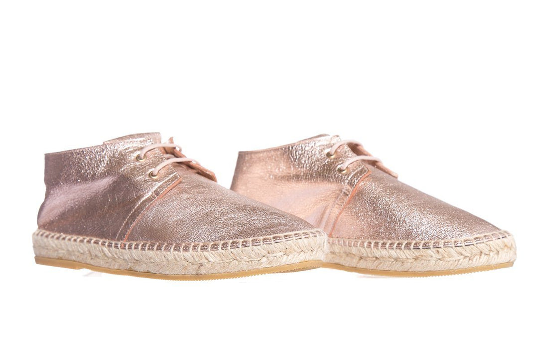 Robert Clergerie Metallic Leather Espadrille SZ 37