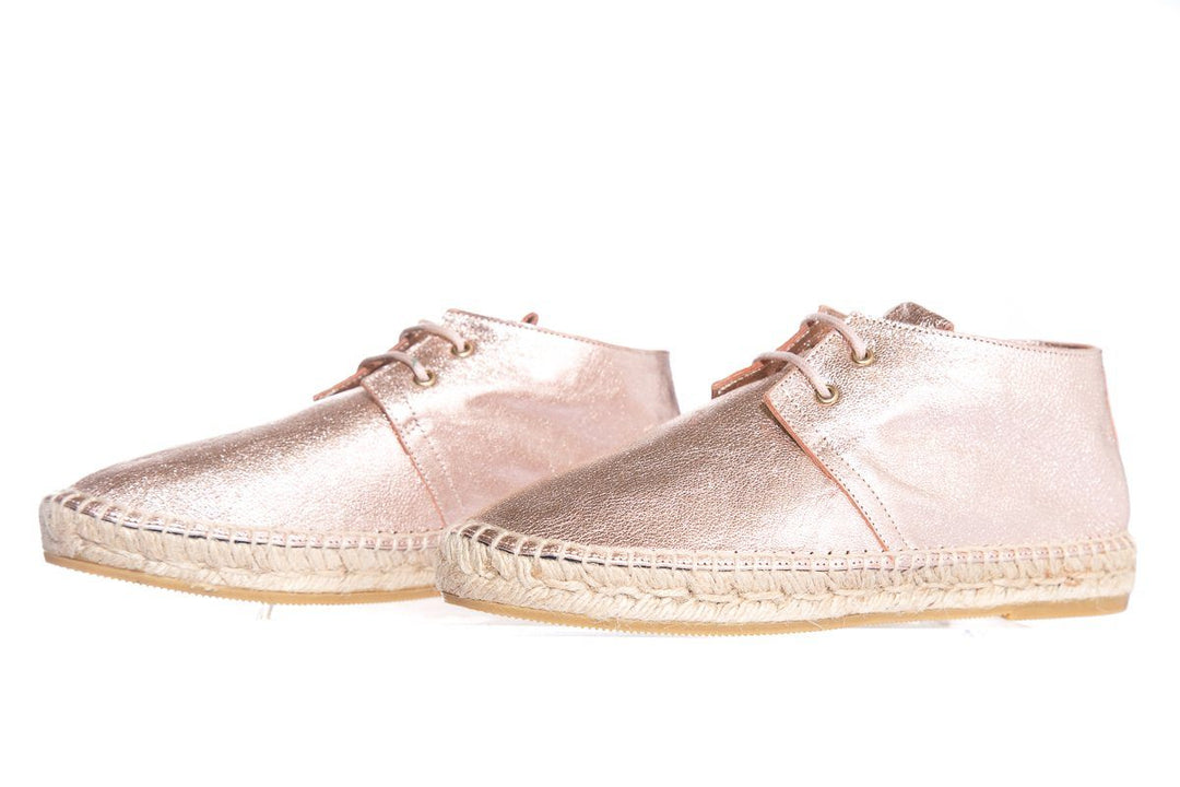 Robert Clergerie Metallic Leather Espadrille SZ 37