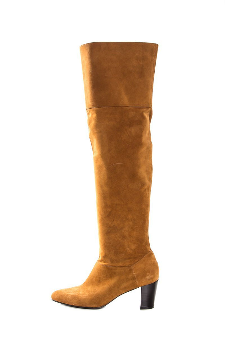 Robert Clergerie Tan Suede Knee High Boots SZ 8.5