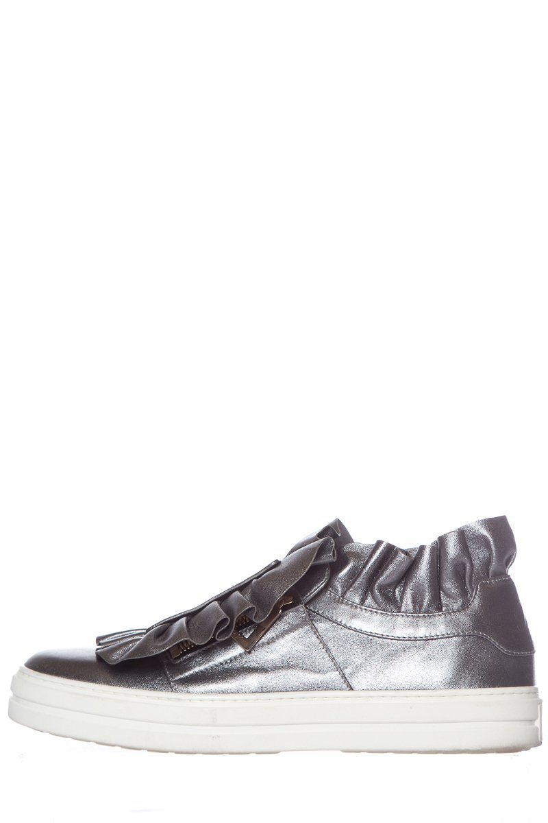 Roger Vivier Silver Sneaky Viv Sneakers SZ 39