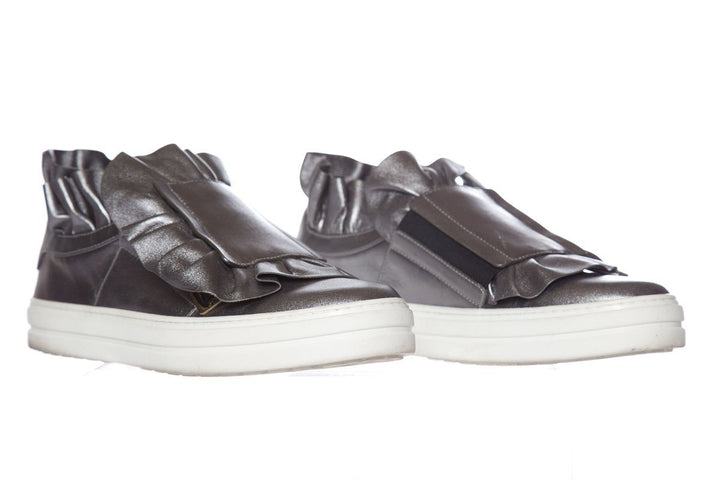 Roger Vivier Silver Sneaky Viv Sneakers SZ 39
