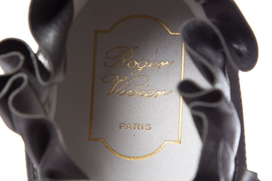 Roger Vivier Silver Sneaky Viv Sneakers SZ 39