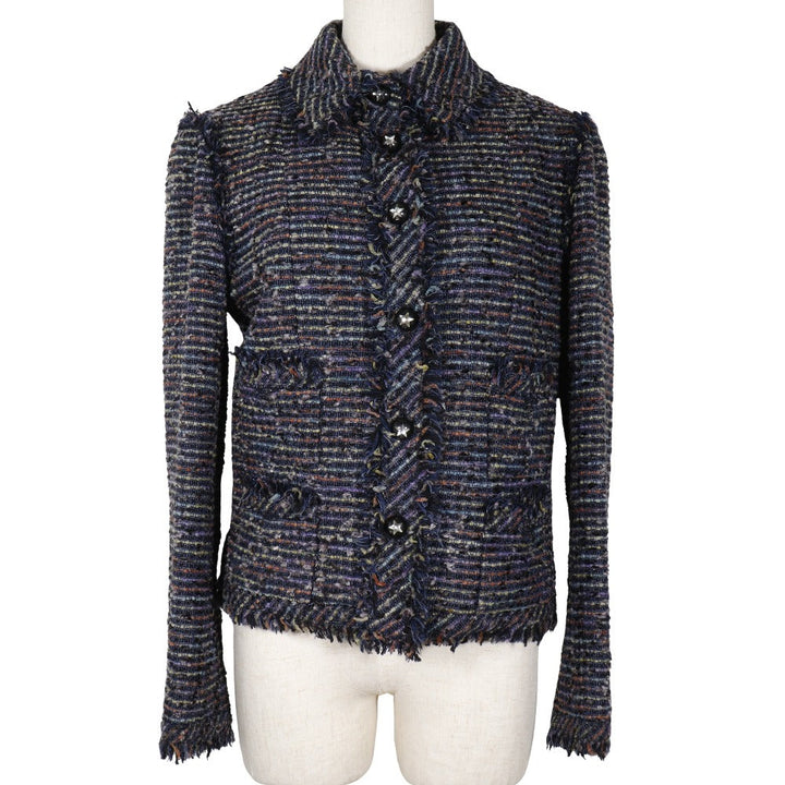 Top Quality Chanel Tweed Star Button Tailored Jacket