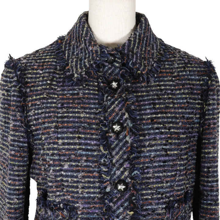 Top Quality Chanel Tweed Star Button Tailored Jacket