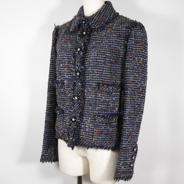Top Quality Chanel Tweed Star Button Tailored Jacket