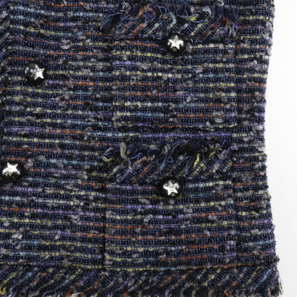 Top Quality Chanel Tweed Star Button Tailored Jacket
