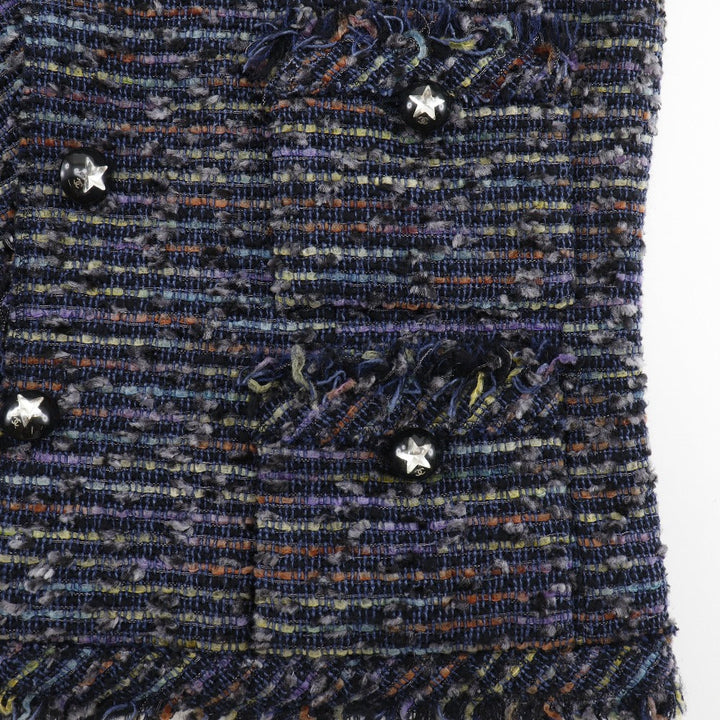 Top Quality Chanel Tweed Star Button Tailored Jacket