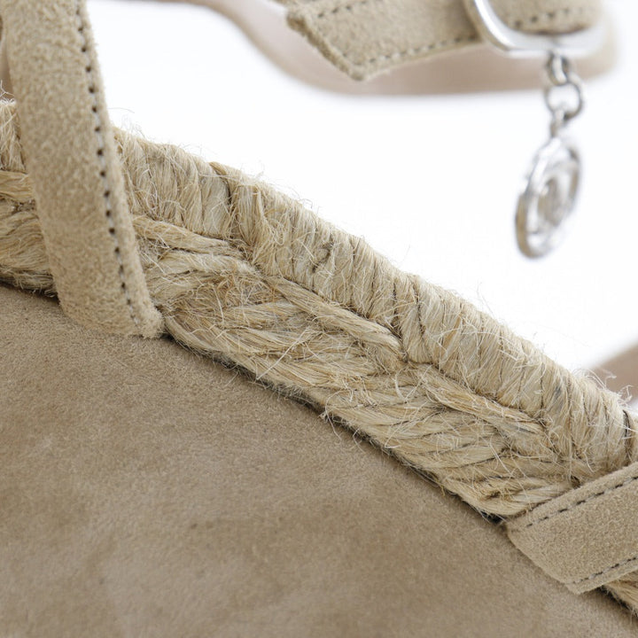 Top Quality Chanel Suede/Enamel Sandals with Coco Mark Charm
