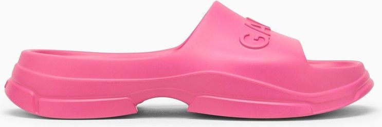 FUCSIA RUBBER SLIPPER WITH LOGO