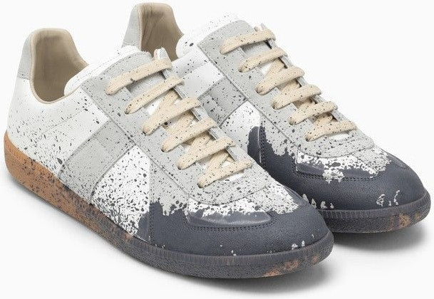 Paint Replica Leather Trainer