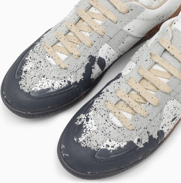 Paint Replica Leather Trainer