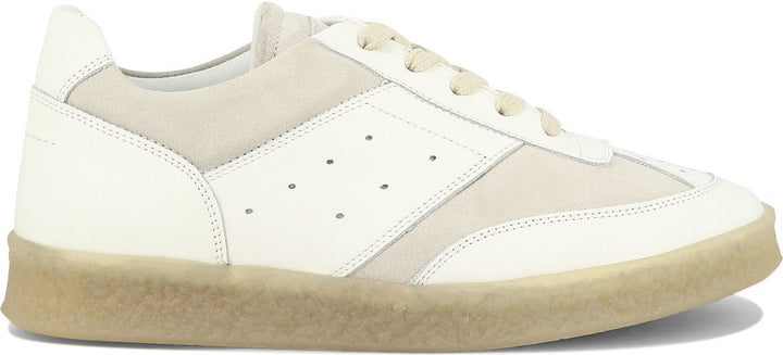 LEATHER AND SUEDE SNEAKERS