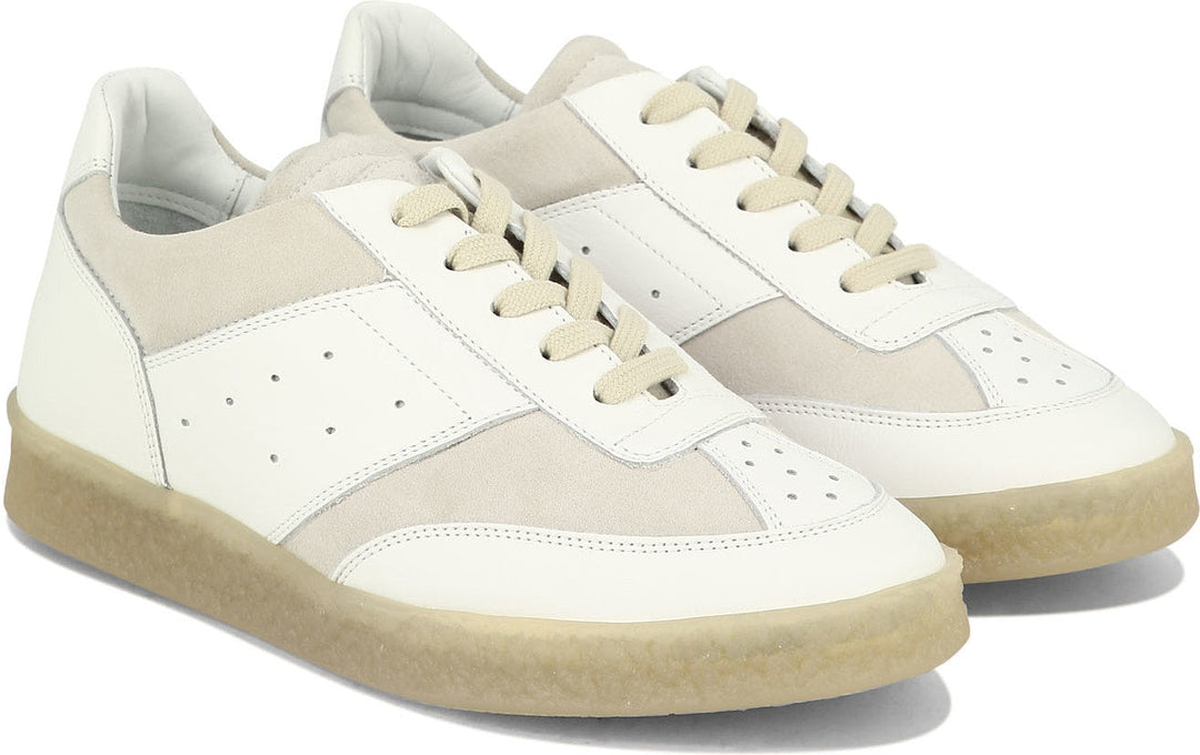 LEATHER AND SUEDE SNEAKERS