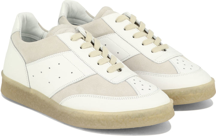 LEATHER AND SUEDE SNEAKERS