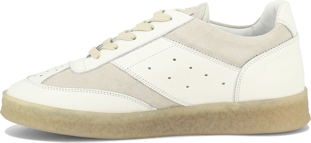 LEATHER AND SUEDE SNEAKERS