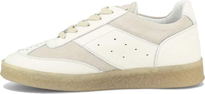 LEATHER AND SUEDE SNEAKERS