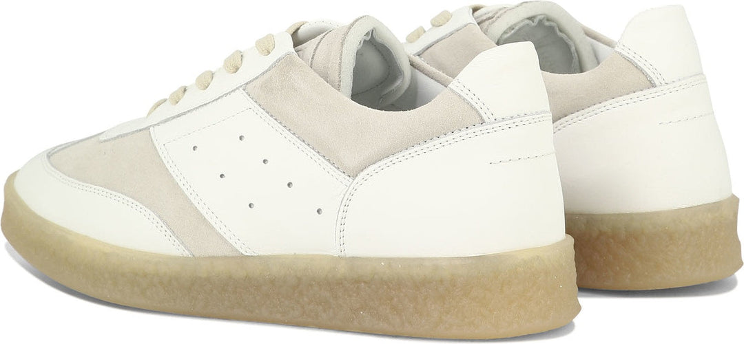 LEATHER AND SUEDE SNEAKERS