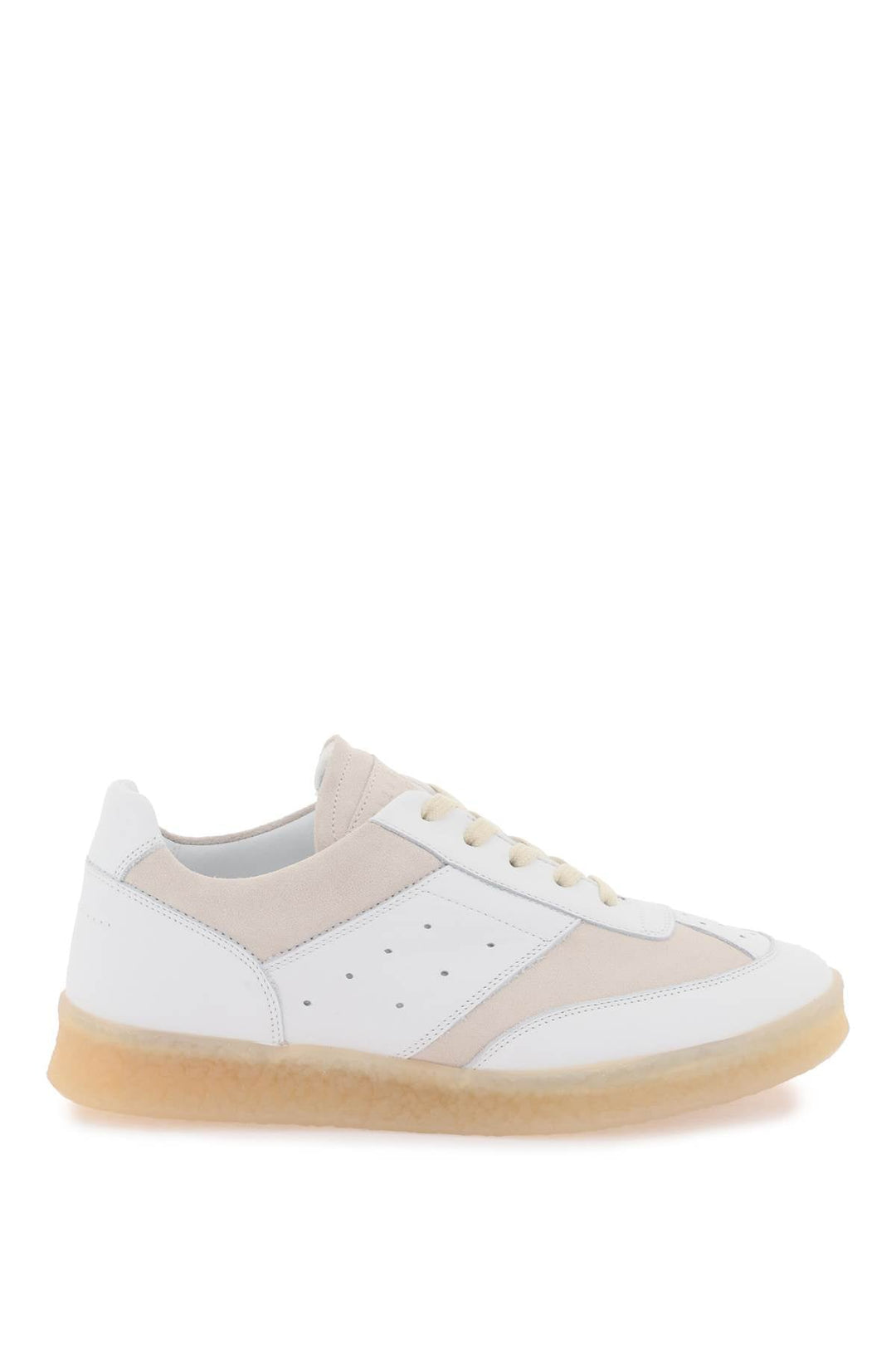 6 COURT LEATHER LOW-TOP SNEAKERS