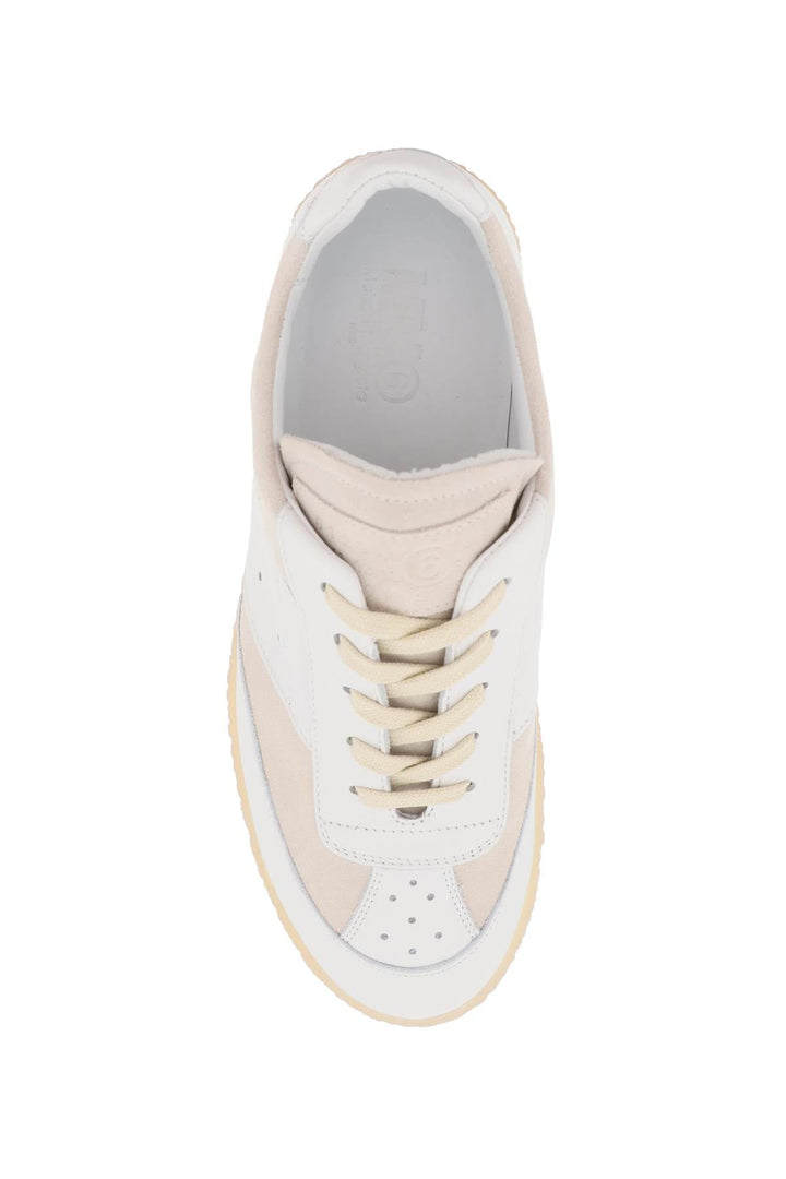 6 COURT LEATHER LOW-TOP SNEAKERS