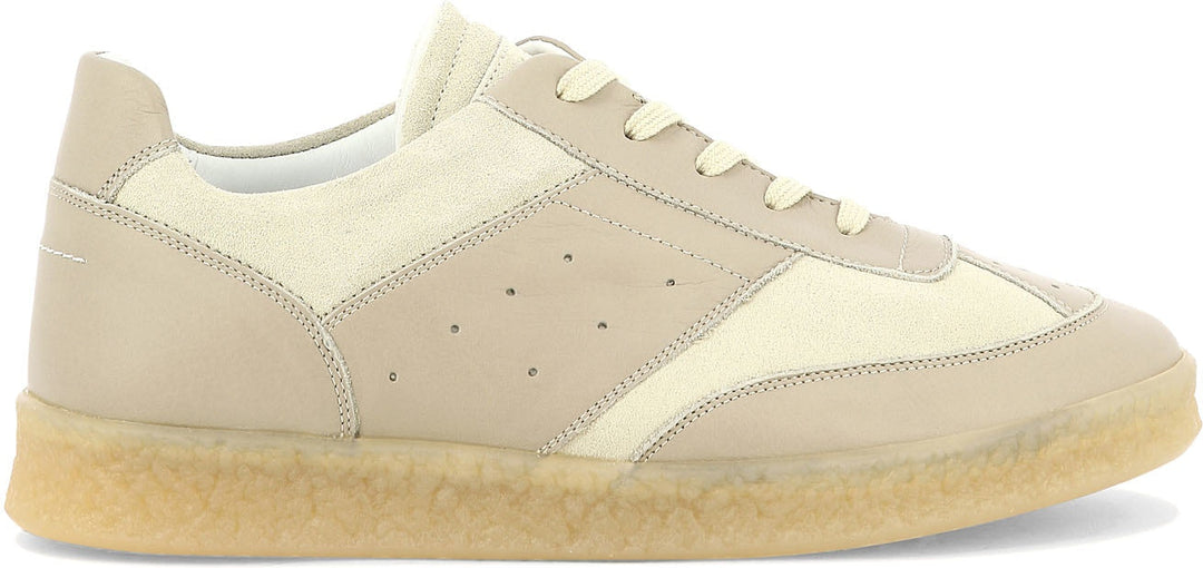 LEATHER AND SUEDE SNEAKERS
