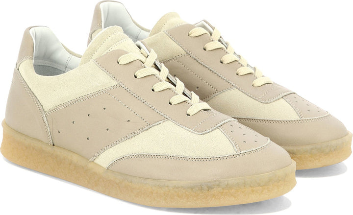 LEATHER AND SUEDE SNEAKERS