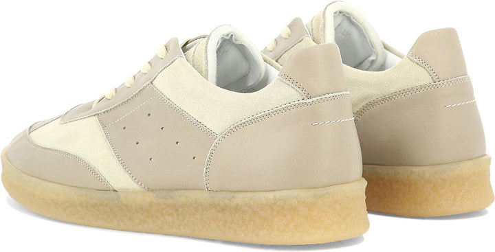 LEATHER AND SUEDE SNEAKERS