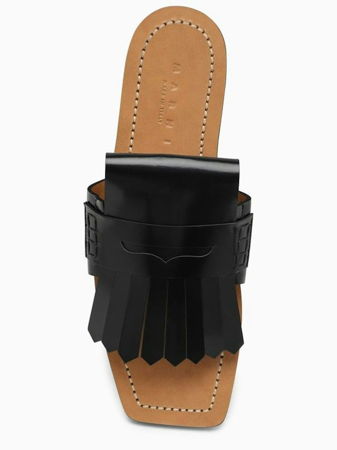 BLACK LEATHER BAMBI SANDAL