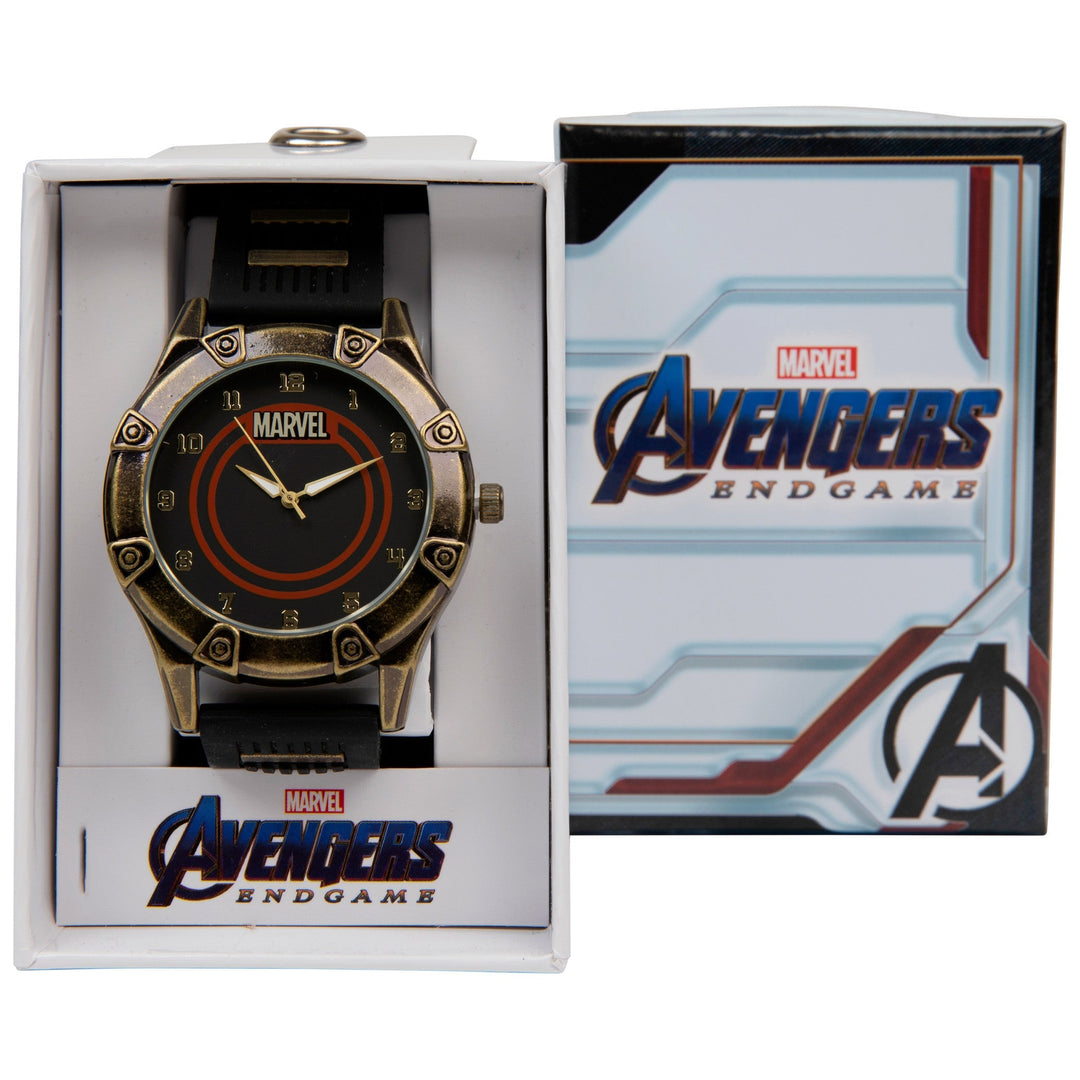 Marvel Logo Watch with Silicone Band