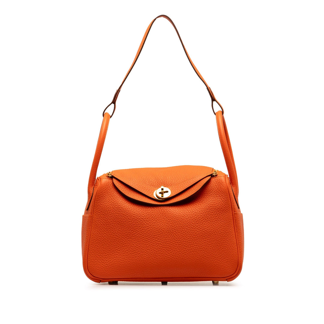 Hermes Clemence Lindy 26 Shoulder Bag
