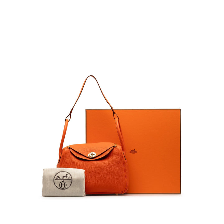 Top quality Hermes Clemence Lindy 26 Shoulder Bag