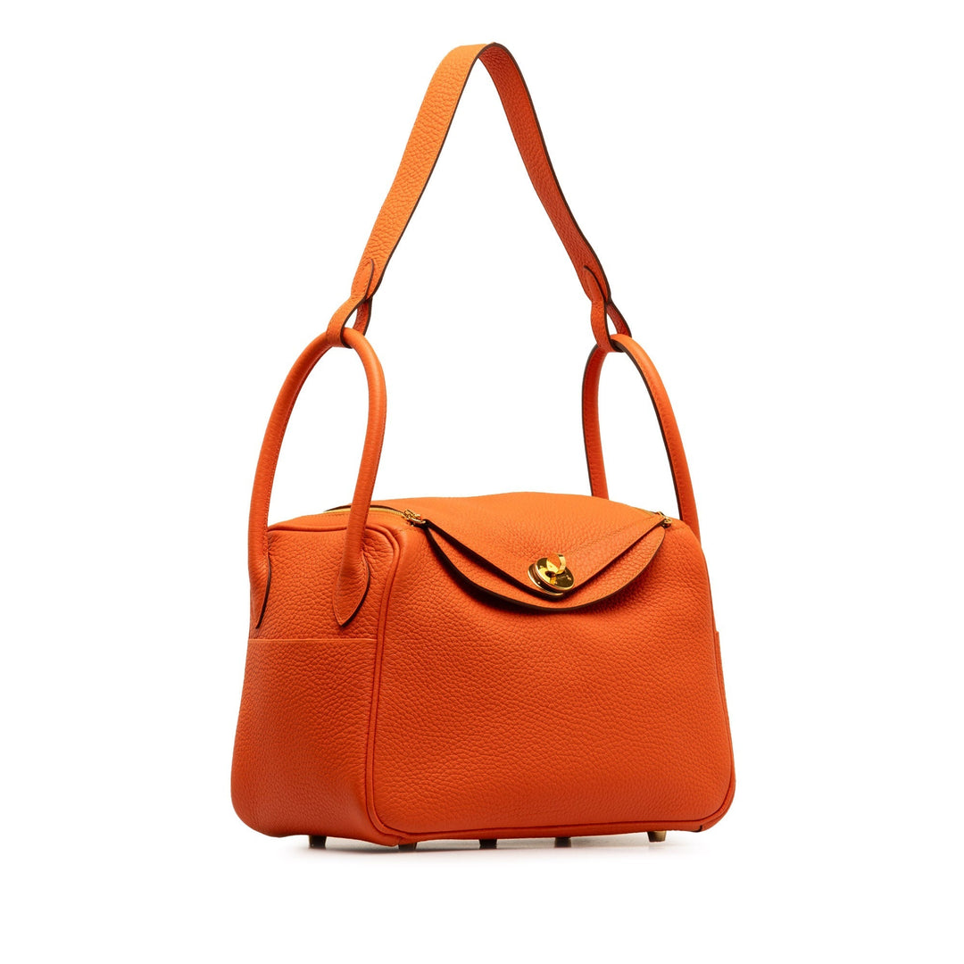 Top quality Hermes Clemence Lindy 26 Shoulder Bag