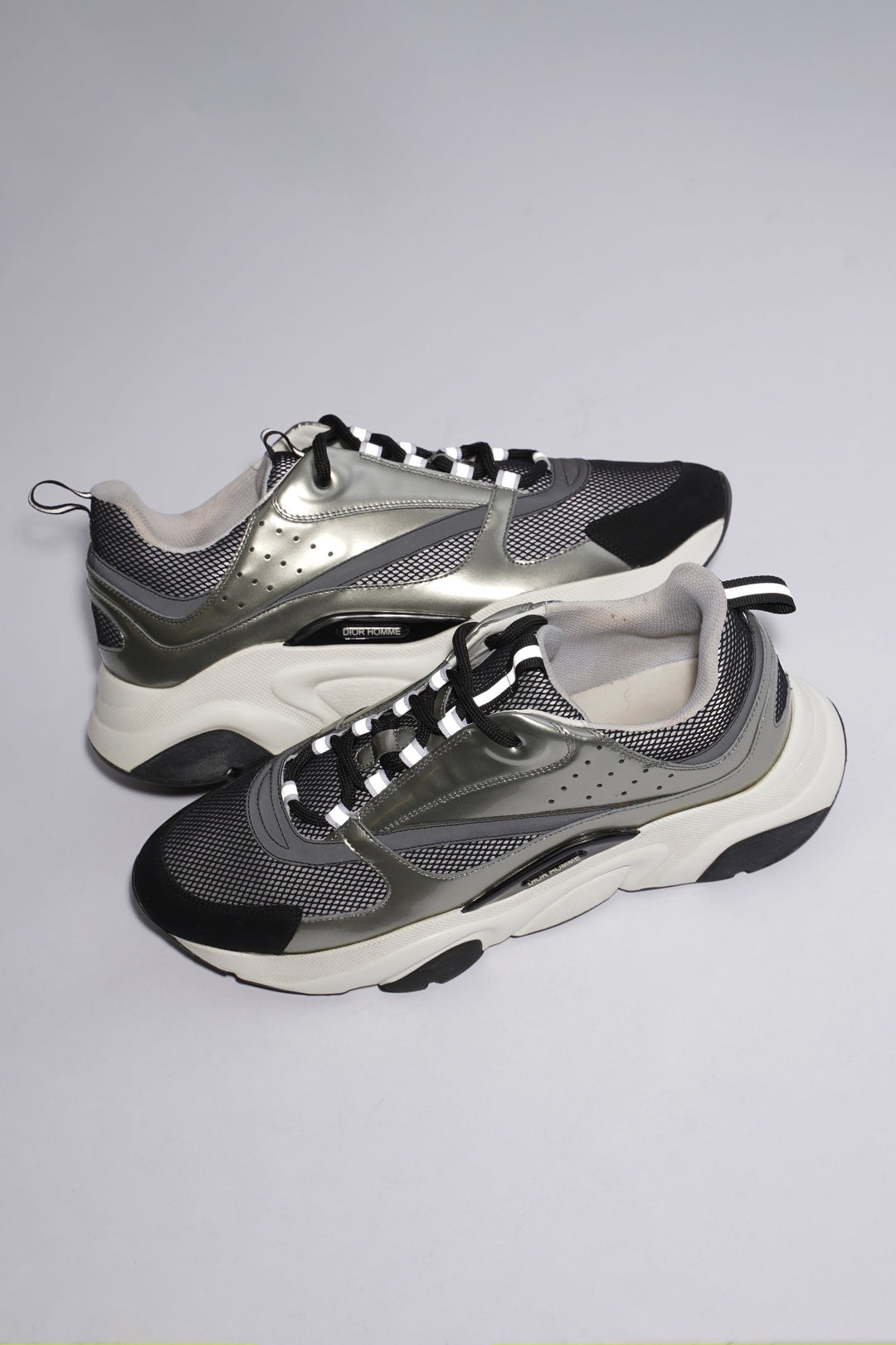 Christian Dior B22 Silver / Black / White Mesh EU 43 UK 9