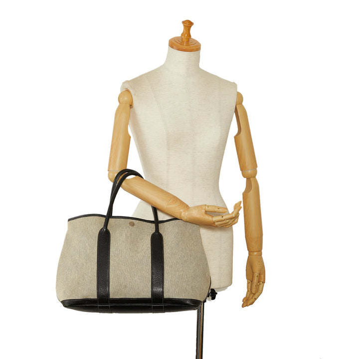 Brown Top quality Hermes Toile Garden Party 39 Tote Bag